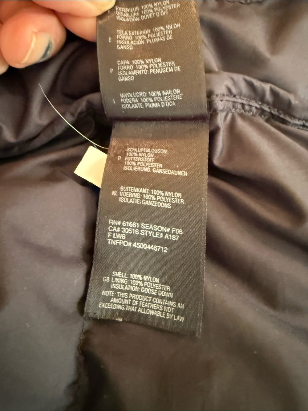 North Face Mens Vintage 96 Retro Nuptse 700 Down Small Puffer Jacket Coat Black - Picture 15 of 16